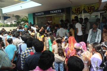 Son Of Sathyamurthy Movie Hungama in Hyderabad